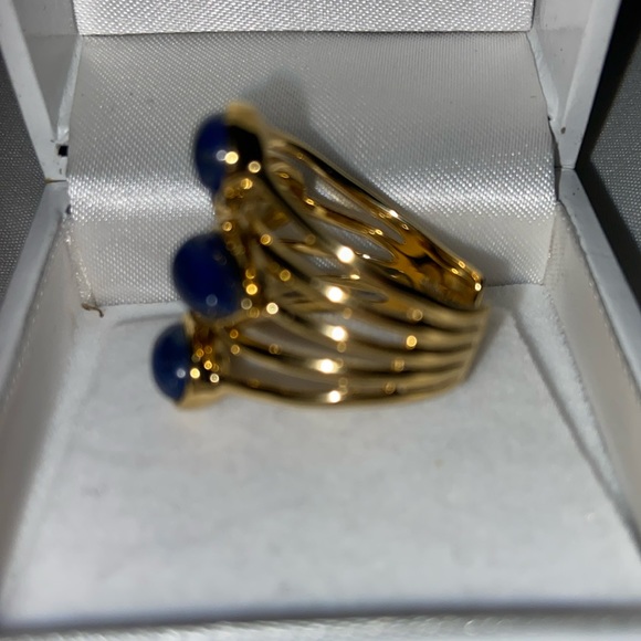 Last chance - Gold blue ring - Picture 2 of 2